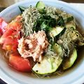 aーjibichan's cooksnap of when they made 夏野菜の冷製パスタ風そうめん.