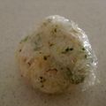 わたるんママ's cooksnap of when they made ゆかりと青のりのおにぎり.