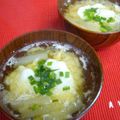 ひなパンダ's cooksnap of when they made 落としたまご入り味噌汁.