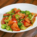 Coo1215's cooksnap of when they made 夏仕様！トマトとオクラと胡瓜の酢の物★.