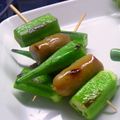 tamotan∞'s cooksnap of when they made オクラとウインナーの串焼き.