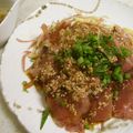 てーぶるすぷーん's cooksnap of when they made ✿ฺかつおのお刺身サラダ香味ソース✿ฺฺ.