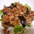 さたーたん's cooksnap of when they made ナスと挽き肉で♪甘辛味噌丼.