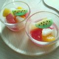 70cafe's cooksnap of when they made スイカ白玉あんみつ.