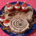 さとこぱんたーに's cooksnap of when they made クリスマスケーキ☆ブッシュドノエル.