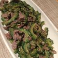 生くるみ's cooksnap of when they made 牛肉とゴーヤの塩麹胡麻炒め♪.