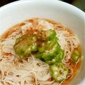 chiibubu's cooksnap of when they made １人ランチに☆オクラのぶっかけ素麺.