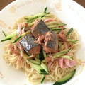 ビーちゃんマム's cooksnap of when they made きゅうりと鯖缶で皿素麺！.