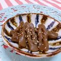 赤い電話's cooksnap of when they made 味付けは一つだけ！楽チン蒟蒻の煮物.