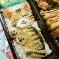 赤い電話's cooksnap of when they made 眠り猫ちゃん弁当♪.