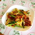 komutatata's cooksnap of when they made 万能葱と桜海老の韓国風ピカタ～パジョン.