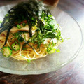 なつれおん's cooksnap of when they made とろろ納豆の和風冷製スパゲッティ.
