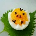 coppie's cooksnap of when they made ゆで卵で・・・キイロイトリ.