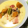 ジョン小太郎's cooksnap of when they made カボチャの豆乳クラムチャウダー☆.