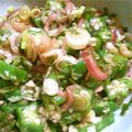 きゃべつん's cooksnap of when they made 豆腐に♪ご飯に♪オクラと茗荷の麺つゆ和え.