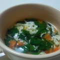 ☆Yuimama☆☆'s cooksnap of when they made トマトとモロヘイヤのさっぱりスープ　　一人分４６kcal　塩分1.4ｇ.