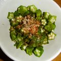 もりのりころ's cooksnap of when they made オクラのおかか和え.