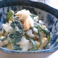 oBsession's cooksnap of when they made ☆春菊とゆで卵のマヨポンあえ☆.