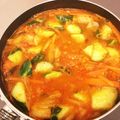 Kauu's cooksnap of when they made トマトと胡瓜の味噌チゲ.