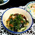 youich's cooksnap of when they made 簡単もずく 納豆 とろろ モロヘイヤあえ.