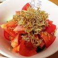 ruruxx's cooksnap of when they made トマトときゅうりのジャコのせサラダ☆.