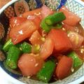 カピバラっちょ's cooksnap of when they made トマトとオクラの中華マリネ.