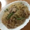 Chisa−Rin's cooksnap of when they made 豚肉といんげんの春雨煮込み.
