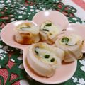 赤い電話's cooksnap of when they made お弁当に！ちくわの青じそチーズ巻き.