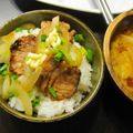 クックあこ's cooksnap of when they made 少量の紅茶豚をリメイクして豚丼へ.