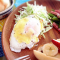 ふなここ's cooksnap of when they made とろけるチーズの目玉焼き☆.