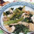 キョンピンキー's cooksnap of when they made 菜っ葉の炊いたん！小松菜のみぞれ煮よ♪.