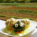 ミチコ☆ロンドン's cooksnap of when they made キャラ弁　まっくろくろすけ.