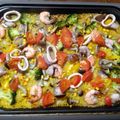 0402's cooksnap of when they made ホットプレートでパエリア♪.