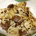 あっこママにゃん's cooksnap of when they made 牛肉と蓮根のキンピラ.