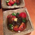 おさむーちょ's cooksnap of when they made おくらトマトdeもずく酢.