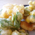 呑ん兵衛かあちゃん's cooksnap of when they made 簡単♡とうもろこしとインゲンのかき揚げ.