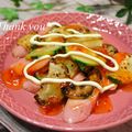 bobitin's cooksnap of when they made 簡単♪チョリソと野菜でスイチリマヨ炒め♡.
