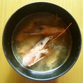 UMAe's cooksnap of when they made 簡単！甘エビの味噌汁☆.