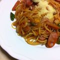こーひーたいむ1127's cooksnap of when they made ちょっとリッチなナポリタン.