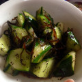 なおぽんち。's cooksnap of when they made きゅうりの塩昆布&ゆかり漬け.