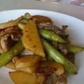 ごんごはん's cooksnap of when they made 新じゃがとアスパラの豚ばら大蒜醤油炒め♪.