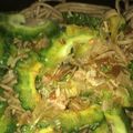 す1222's cooksnap of when they made シンプル！冷やしゴーヤー蕎麦.