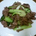 バウンド's cooksnap of when they made 【簡単】牛肉とチンゲン菜炒め.