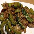 Kozcook's cooksnap of when they made ゴーヤと豚肉のこんがりマヨしょうゆ炒め.