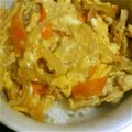 逃走中's cooksnap of when they made ☆親子丼☆サラダとにゅう麺と一緒に^^.