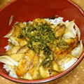 フェイジョン's cooksnap of when they made 激安 うまうま イワシの蒲焼き丼.