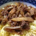 ふくちゃん115's cooksnap of when they made 鶏ひき肉のオイスター丼.