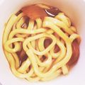mao＊．'s cooksnap of when they made 残りカレーでお揚げたっぷりカレーうどん♪.
