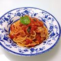 サンディサンディ's cooksnap of when they made トマトとベーコンのスープスパゲッティ.