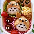 vivian☆'s cooksnap of when they made キャラ弁☆お稲荷トトロ弁当.